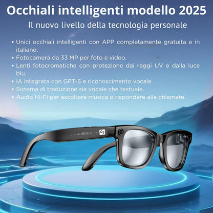 Occhiali Intelligenti IA – SmartView Pro